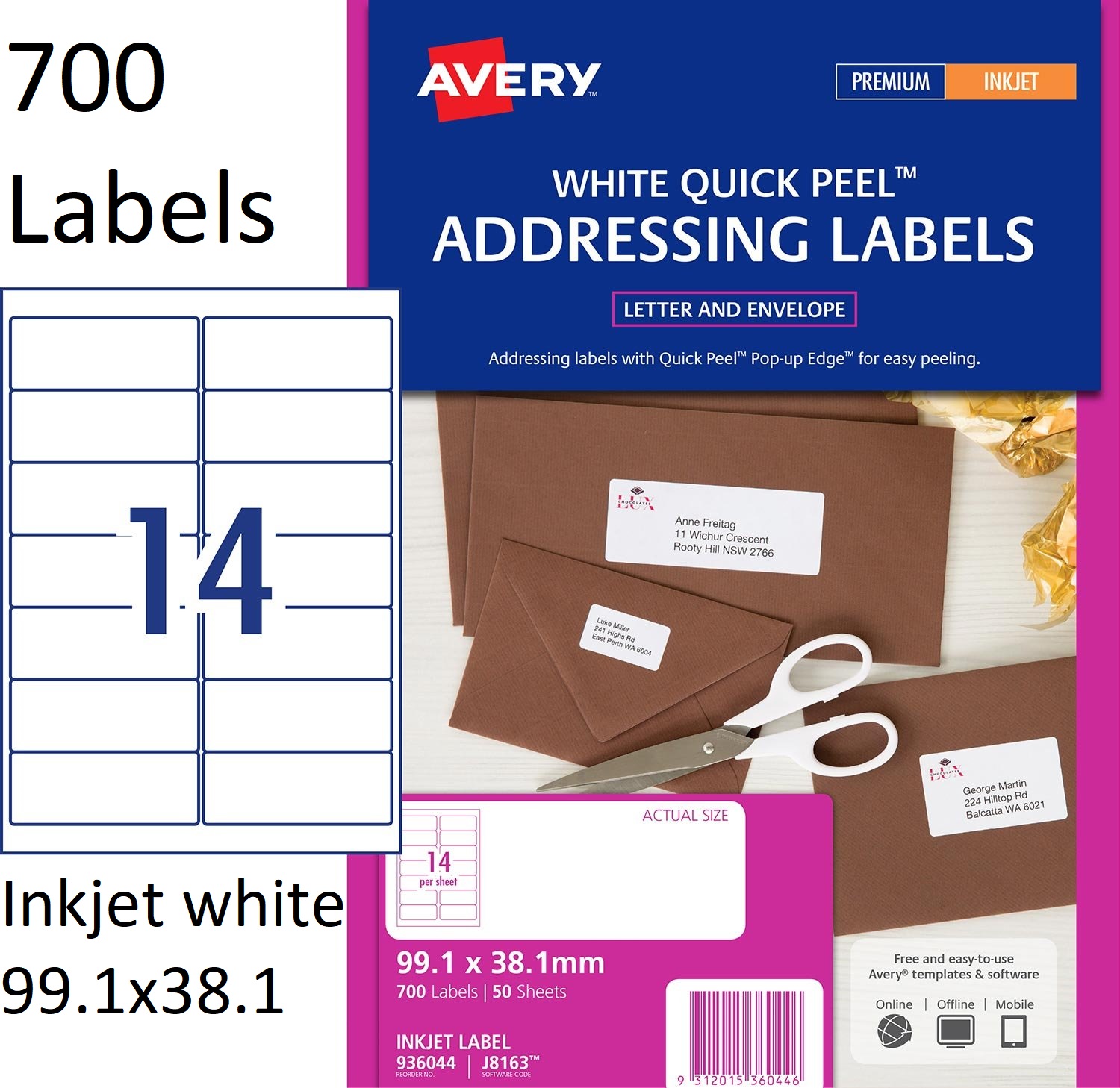 Free Labels Template 14 Per Sheet chaazo