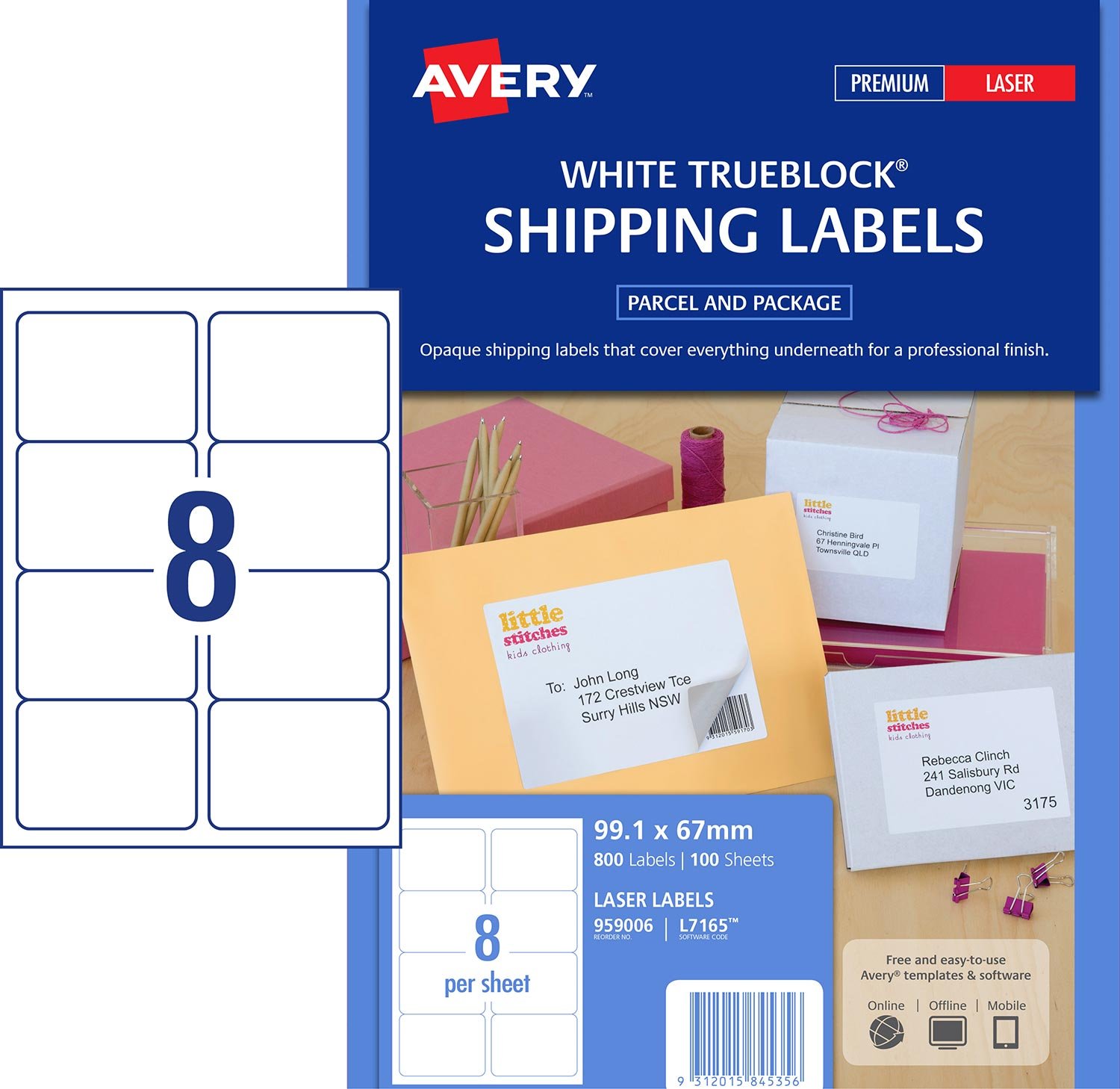 labels 10 per page