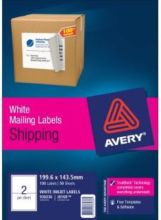 shipping labels 2 per page