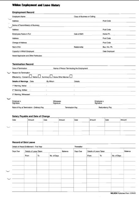 employee record card rome fontanacountryinn com staff record template