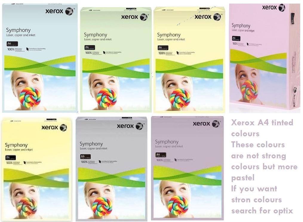 Optix Paper Colour Chart