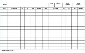 stock card